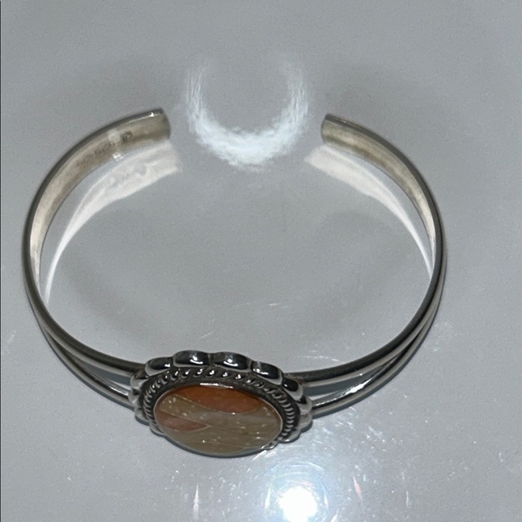 NWOT Sterling Silver Multi Gemstone Mosaic Cuff Bracelet By Carolyn Pollack Boho - Picture 5 of 10